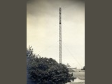 20kW-Sender Wien-Rosenhgel, Bau eines Antennenturmes
