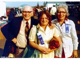 Gus, with Agnes S. 'Peggy' Browning (1913-2007) and daugther Peggy jun. K8MN