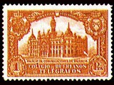 Valencia Communications Palace charity stamp, Galvez orphans of the telegraph...