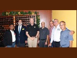 Bob K4UEE (3rd from left) with members of the Puerto Rico Amateur Radio League...