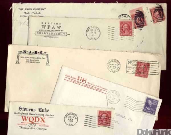 Die EKKO-Stamps kamen per Brief